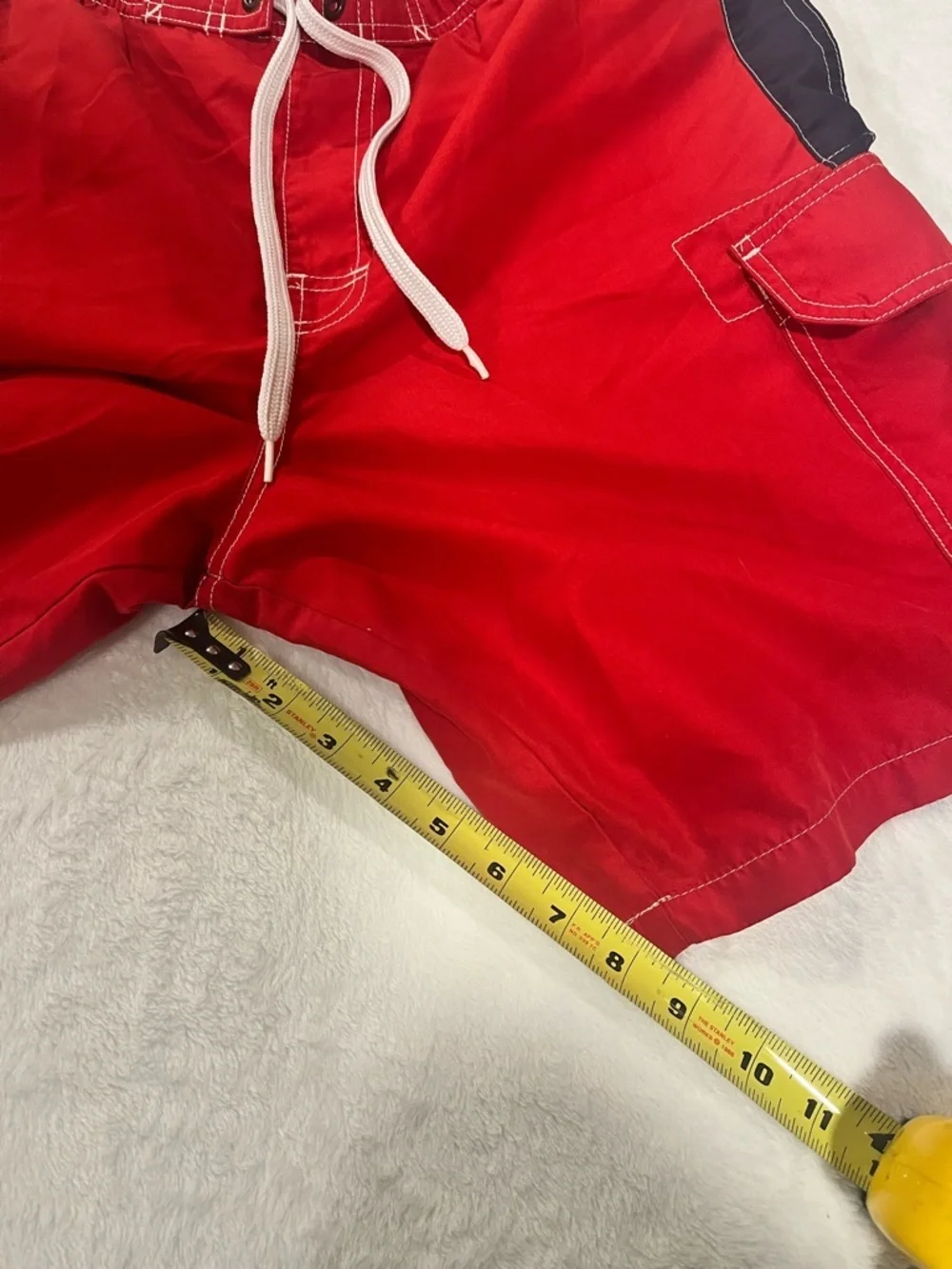 Sonoma Life + Style Men’s Red Cargo Swim Trunks - Size Small